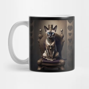 Sassy and confident Siamese cat - Feline Fashionista #2 Mug